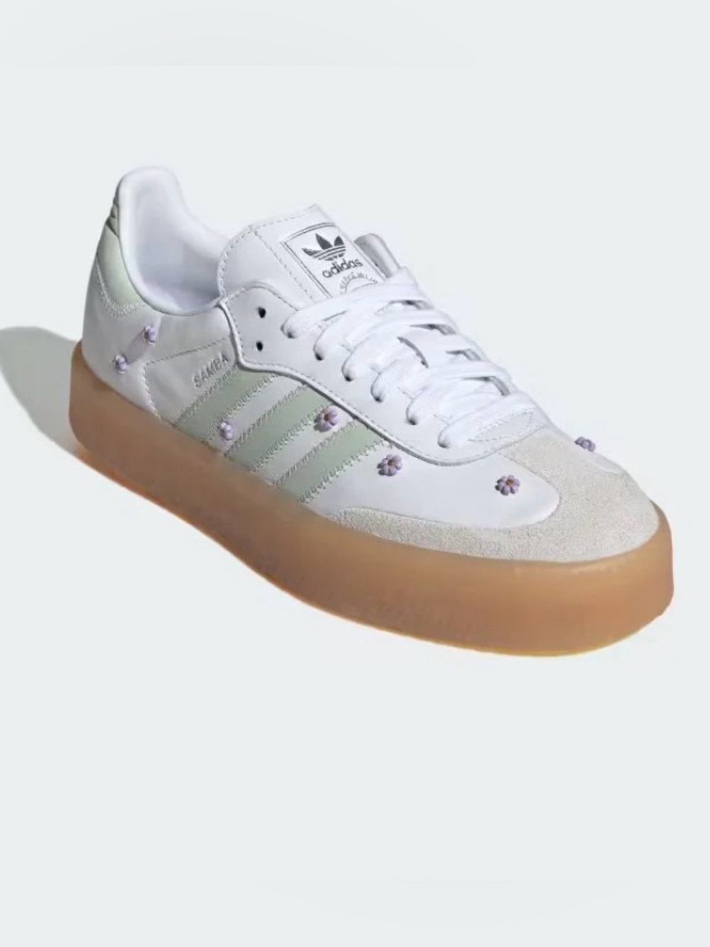 Women's Adidas Samba - Cloud White/Linen Green ‘Japan’ 8W